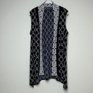 Travelers by Chico's Open Front Vest Size 1/M/8